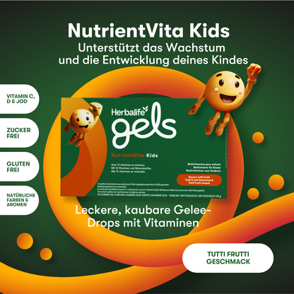 Herbalife Gels NutrientVita Kids Tutti Frutti 30 kaubare Gelee-Drops Herbalife Stratulat