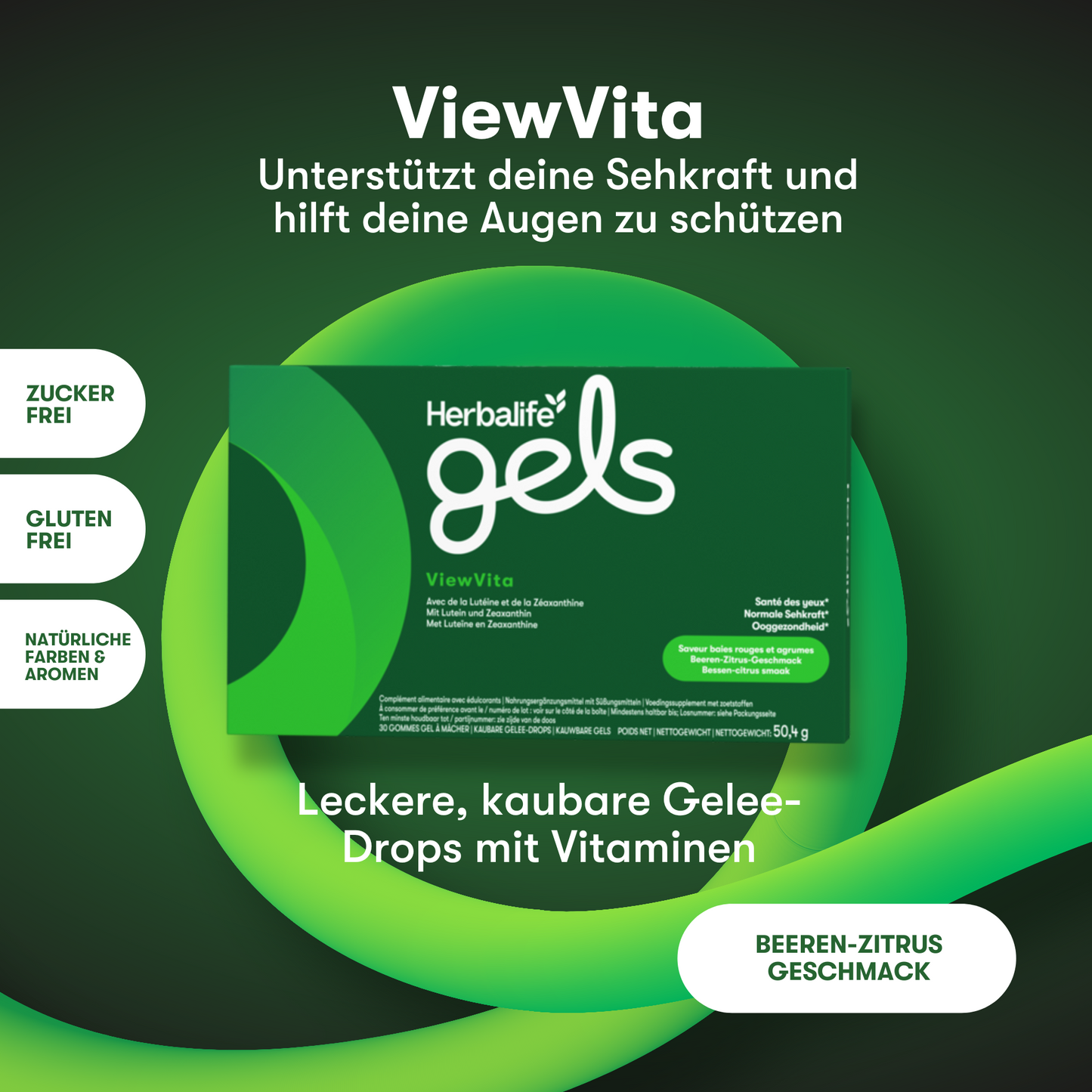 Herbalife Gels ViewVita Beeren-Zitrus 30 kaubare Gelee-Drops Herbalife Stratulat