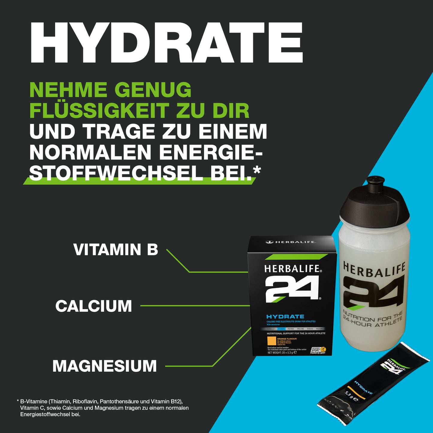 H24 Hydrate Orangegeschmack 20 x 5,3 g Herbalife