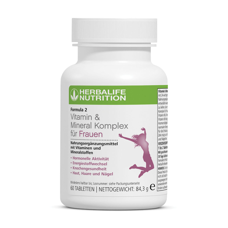 Formula 2 Vitamin & Mineral Komplex für Frauen 84,3 g Herbalife